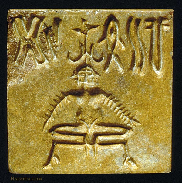 Yogic Seal from Mohenjo-daro in the Indus Valley, N. India