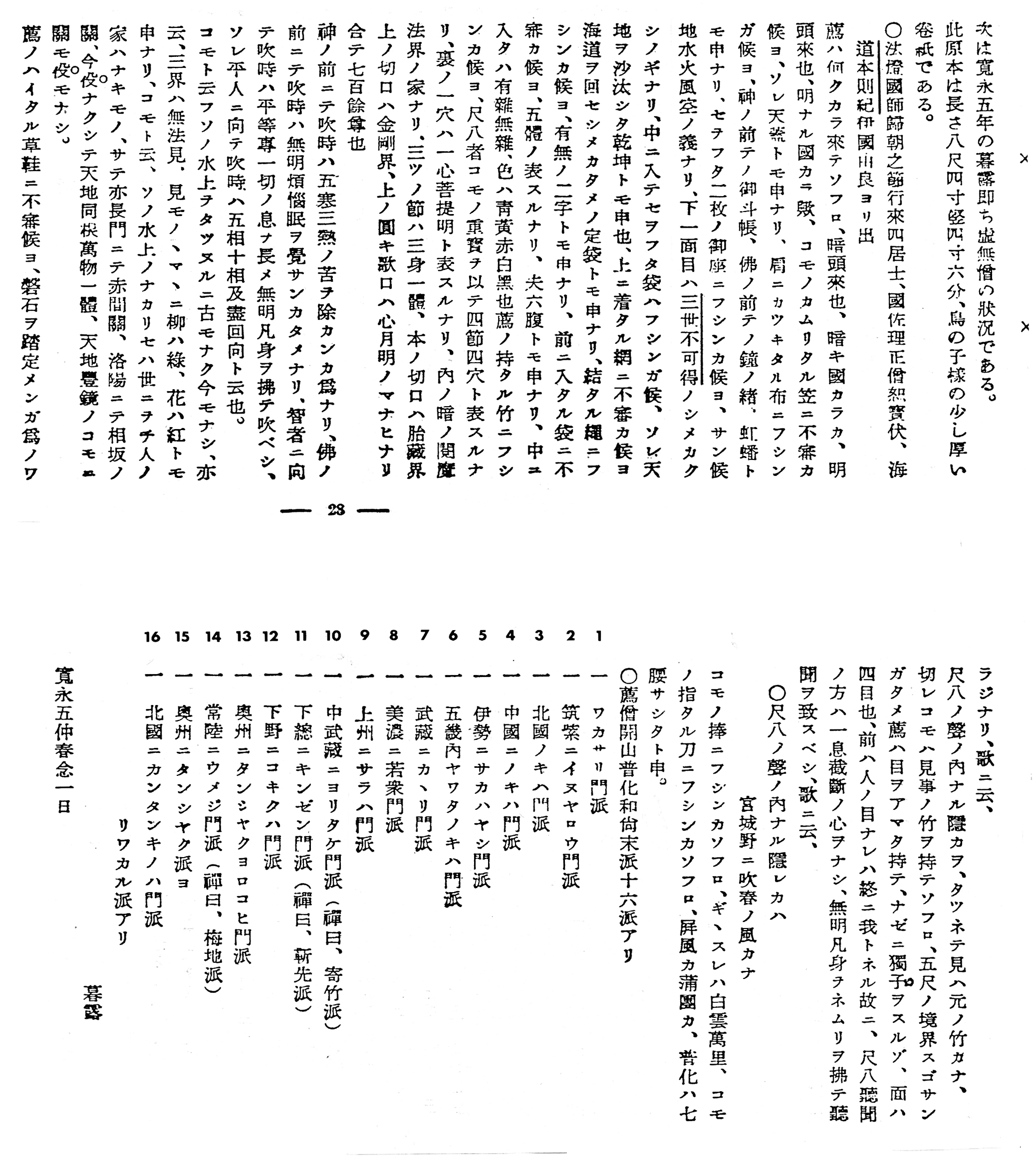 'Kaidō honsoku' text in Sankyoku 188, November, 1937