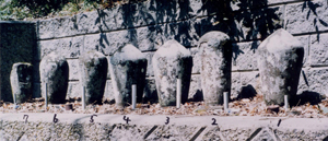 Komusō gravestones at Rōgen-ji